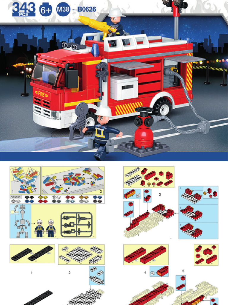 Sluban M38-B0626 Set Costruzioni – Autobotte Water Tanker, 345 Pezzi, Multicolore - 3