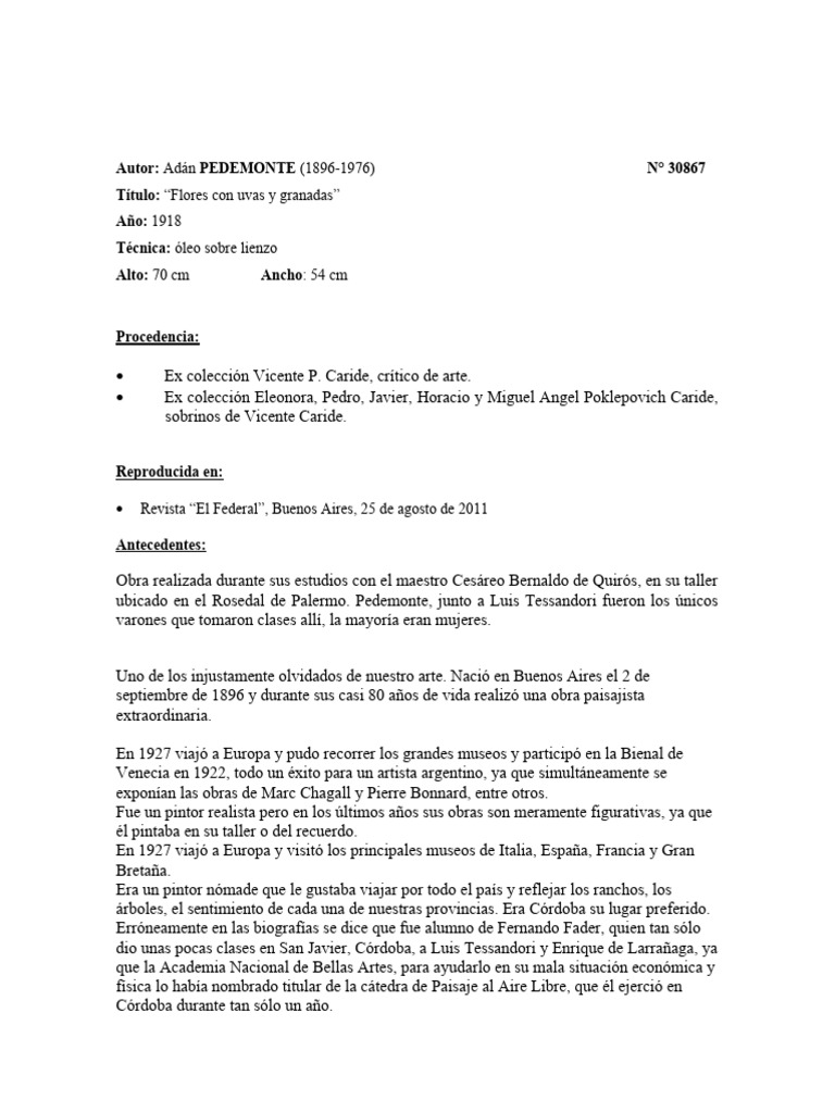 Pedemonte | PDF | Pintura de paisaje | Naturaleza muerta