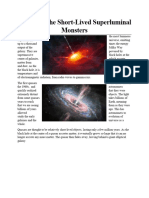 Quasars Research - Pre-Beginning