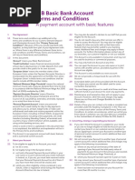 Basic Bank Account Terms and Conditions