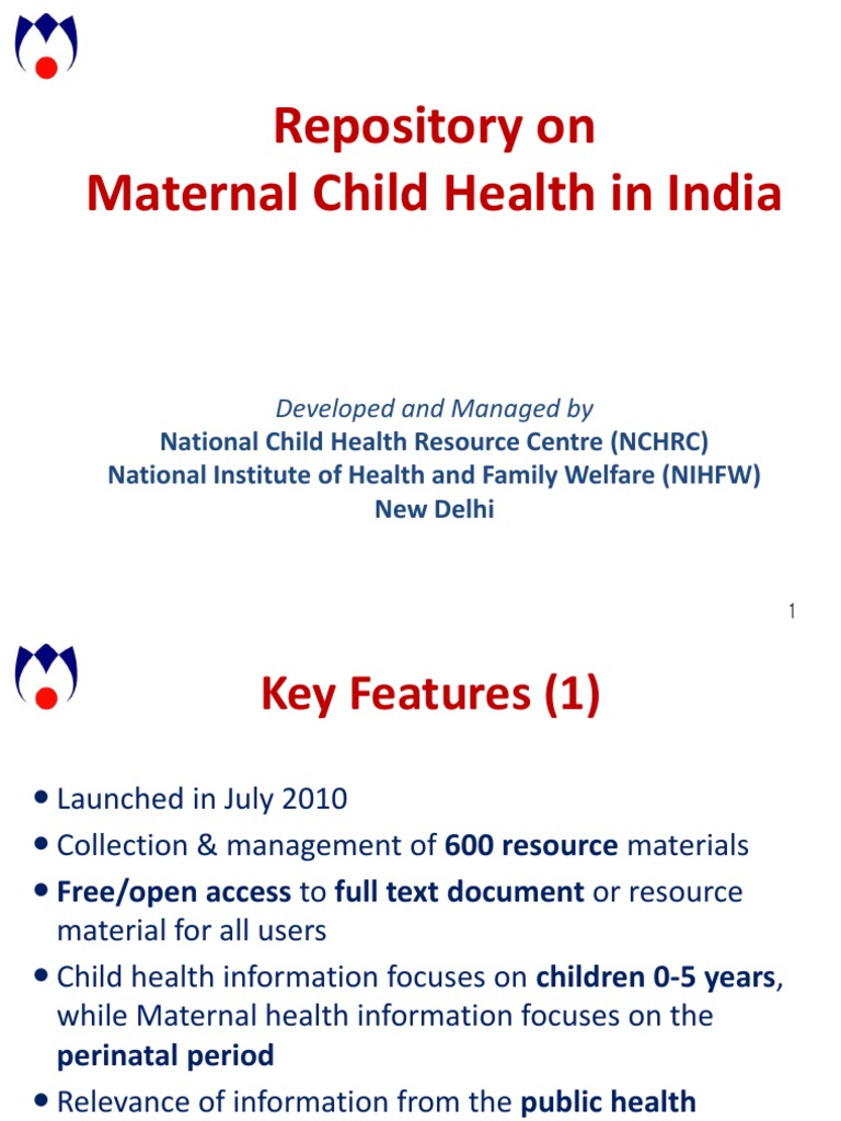 Maternal and Child Health Resources India | PDF | Computers