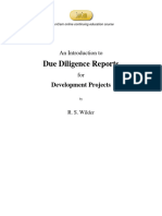 Due Diligence Reports: Development Projects