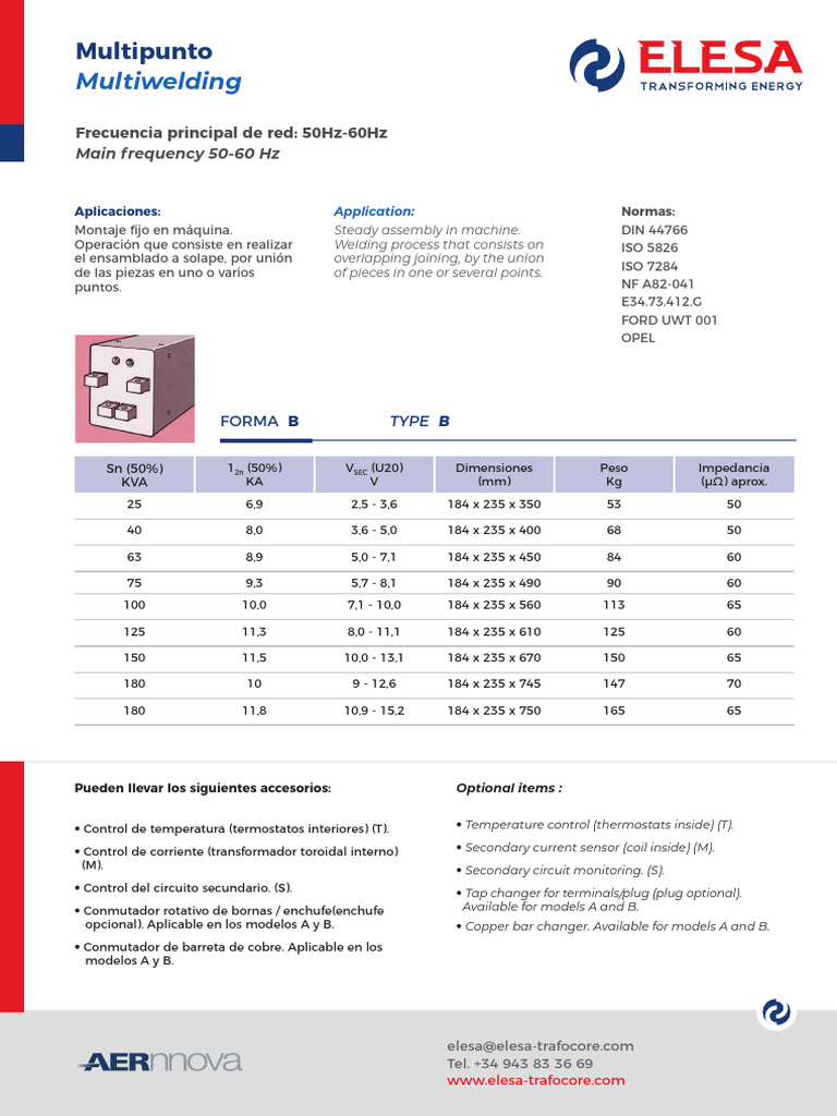 ELESA - Multipunto (Forma B) | PDF