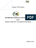 Ethiopian TVET-System: Based On May 2011 Occupational Standards