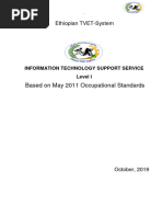 Based On May 2011 Occupational Standards: Ethiopian TVET-System