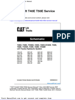 Cat Forklift T40e T50e Service Manual