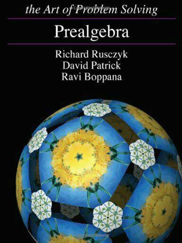 The Art Of Problem Solving Prealgebra Pdf
