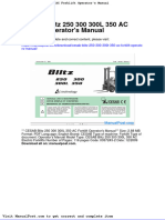 Cesab Blitz 250 300 300l 350 Ac Forklift Operators Manual