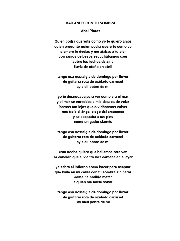 BAILANDO CON TU SOMBRA A Pintos PDF