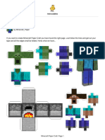 Minecraft Paper Craft