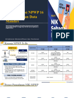 Implementasi NPWP 16 Pemutakhiran Data Mandiri (Dit. EP)