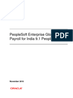 PeopleBooks Global Payroll India 9.1
