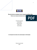 Escola Técnica Estadual José Joaquim Da Silva Filho: Técnico em Desenvolvimento de Sistemas