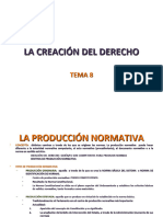 Tema 8. La Creación Del Derecho