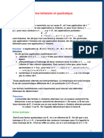 Forme Bilinéaire Et Quadratique