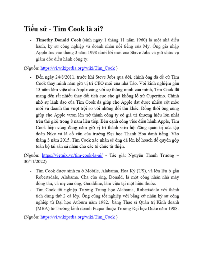 Tim Cook | PDF