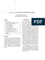 ANTUNES, Marco Antônio - O Público e o Privado Em Hannah Arendt