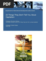23 Things They Don't Tell You About Capitalism - Lecture