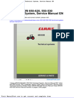 Claas Arion 650 620 550 530 Technical System Service Manual en