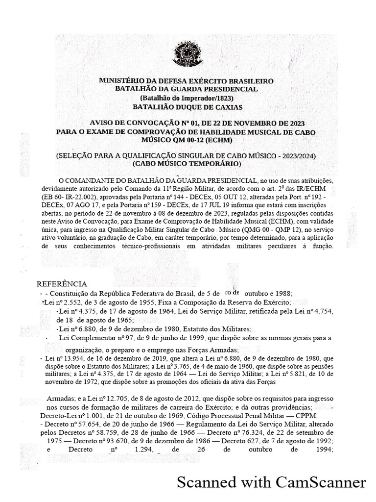 Processo Seletivo 2024 PDF