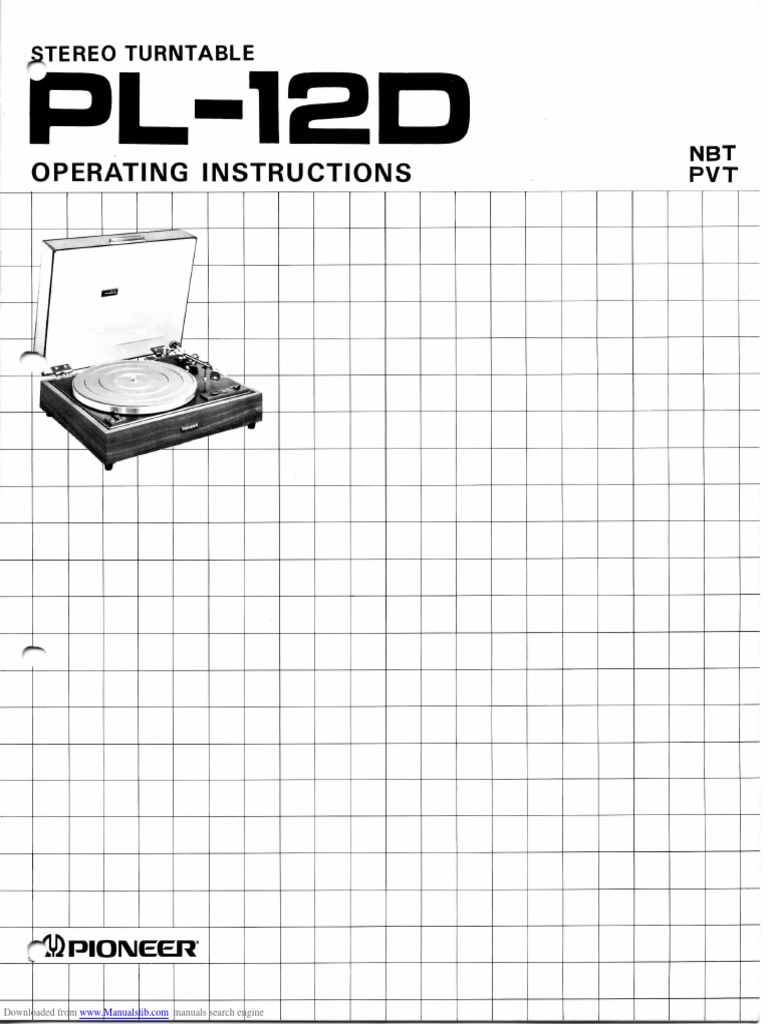 Turntable Assembly and Setup Guide | PDF | Sound Production Technology ...