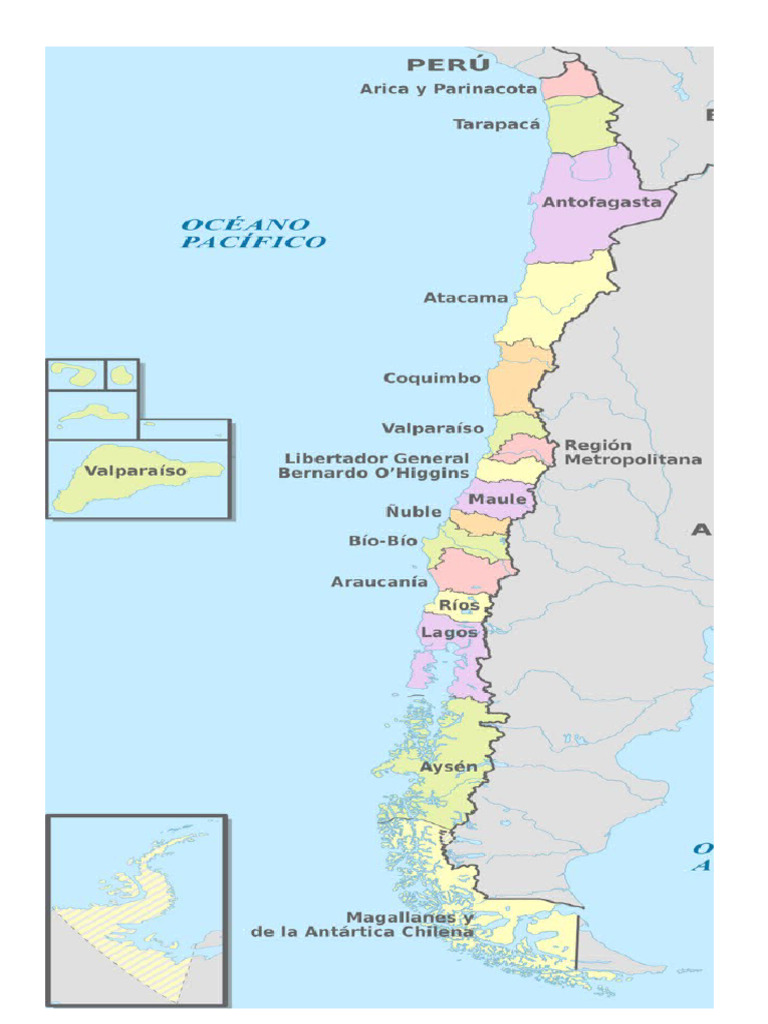 Mapa Regiones Chile | PDF