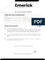 Documento Termo de Autorização de Uso de Imagem