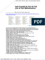 Drexel Landoll Forklift Slt22 Slt30 Slt35 Service Part Maintenance Manual