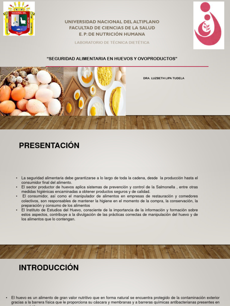 Seguridad Alimentaria en Huevos | PDF | Huevo como alimento | Alimentos