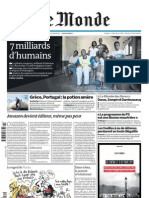 7 Milliards D'humains Et Une Famille Mozambicaine (21 Octobre 2011, Le Monde)