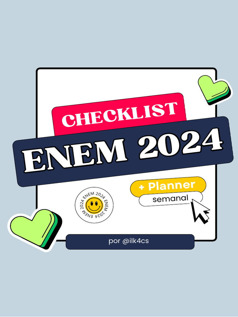 Checklist ENEM 2024: Conteúdos Essenciais | PDF | Ciências e Matemática