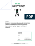 PGHH Hydraulic Calibration Pump User Manual