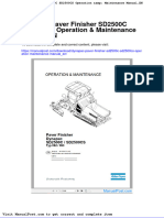 Dynapac Paver Finisher Sd2500c Sd2500cs Operation Maintenance Manual en