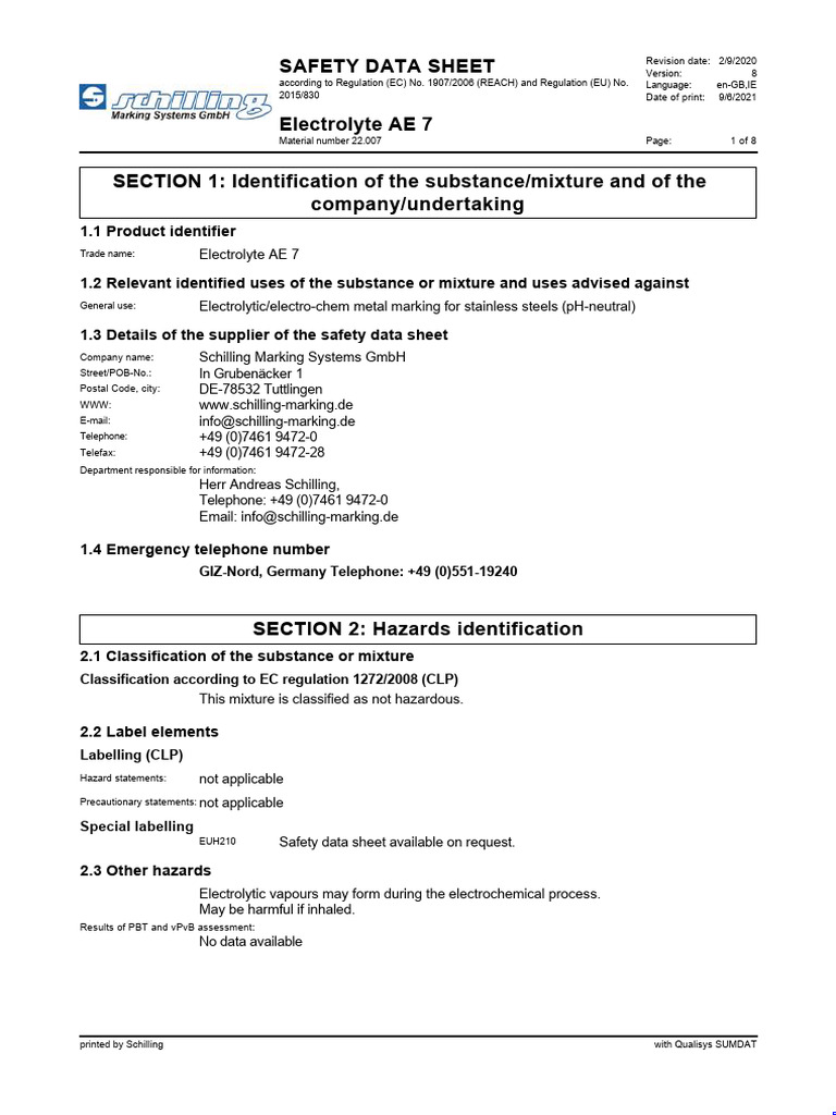 22 330 Sds Electrolyte Ae 7 Pdf