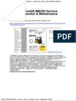 Hamech Forklift Mbx50 Service Manual Operator Maintenance Manual