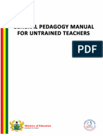General Pedagogy Manual For Untrained Teachers