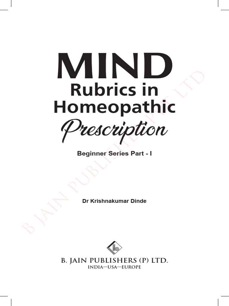 Rubrics in homeopathic pvt ltd pdf homeopathy adaptation
