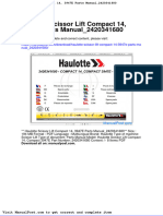 Haulotte Scissor Lift Compact 14 3947e Parts Manual 2420341680