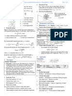 Motion Common Test Reference Sheet PDF Version