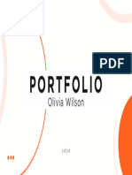White and Orange Simple Portfolio Presentation