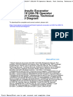 Hitachi Hydraulic Excavator Ex1200 7ex1200 7b Tehnical Manual and Diagram