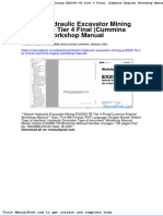 Hitachi Hydraulic Excavator Mining Ex2000 7b Tier 4 Final Cummins Engine Workshop Manual