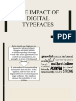 The Impact of Digital Typefaces