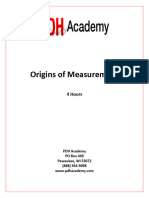 Origins of Measurement