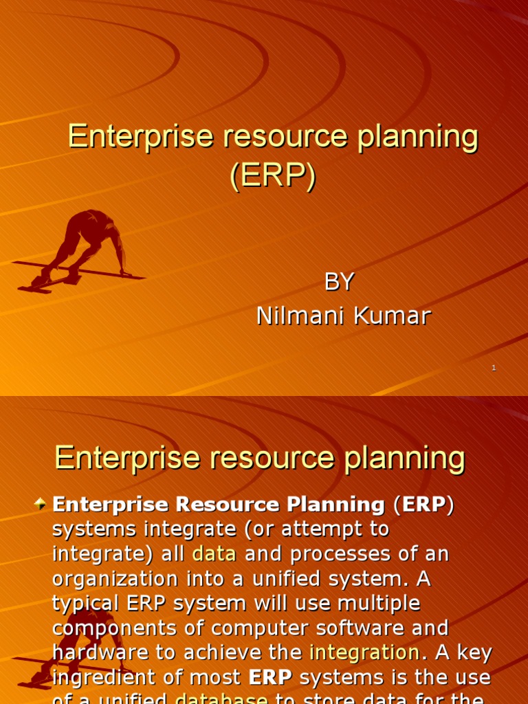 Enterprise Resource Planning (ERP) | PDF | Enterprise Resource Planning