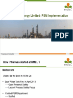 HPCL Mittal Energy Limited-PSM Implementation