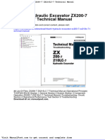 Hitachi Hydraulic Excavator Zx200 7 Zx210lc 7 Technical Manual