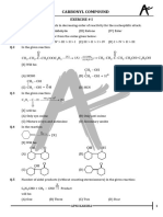 Carbonyl Compounds Sheet