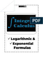 Integral Calculs Module2 Logarithmic Exponential A