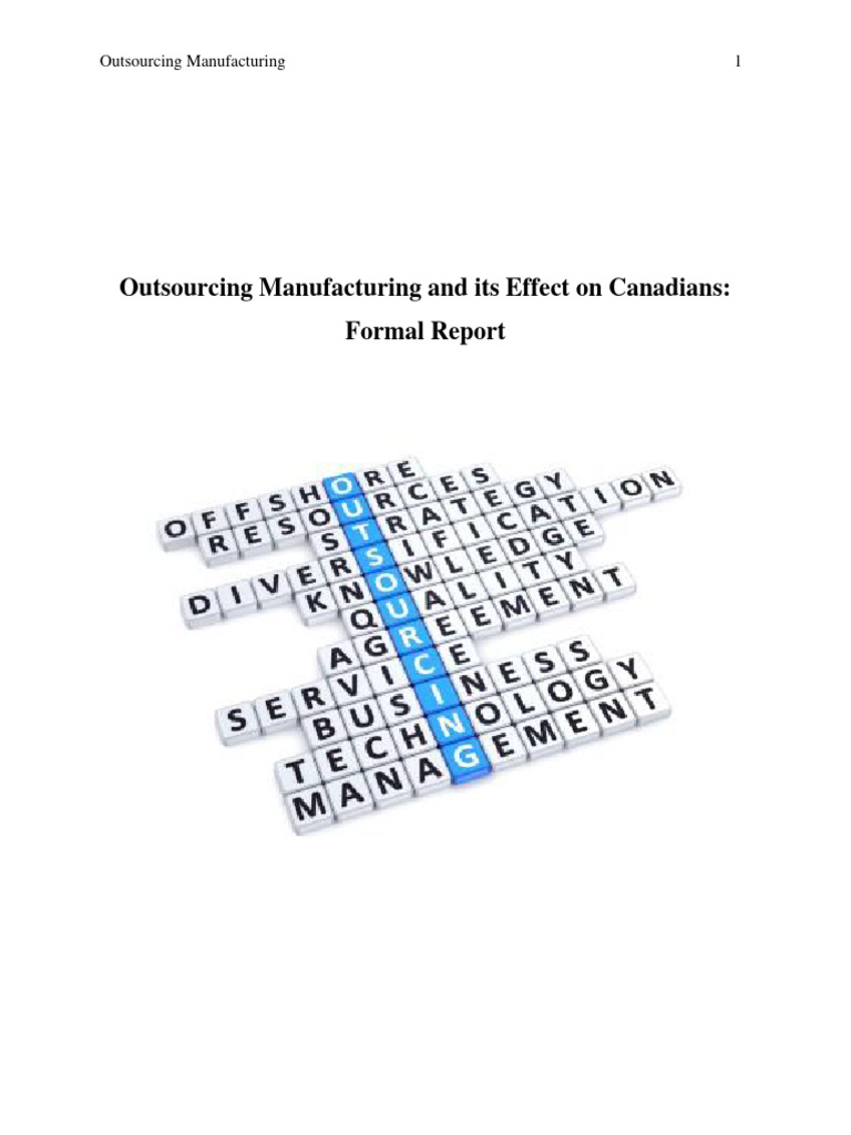 Formal report business pdf outsourcing labour economics